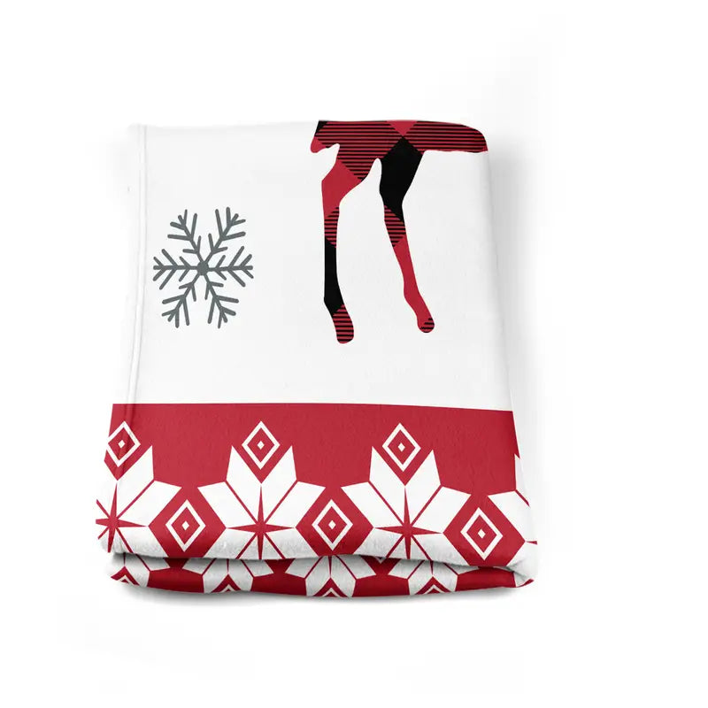 Christmas Deer Cozy Blankie